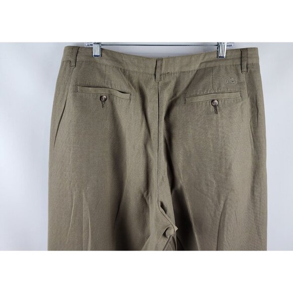 Quiksilver Pants Mens 38 Silver Edition Tan Pleated Dress (38x34) - Picture 8 of 9